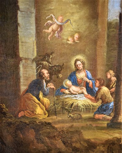 Arcadian Landscape with Nativity